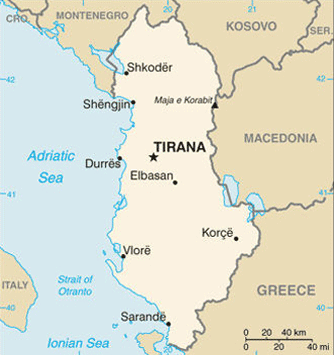 Map Albania Travel Insurance Map Albania Travel Insurance