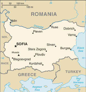 Map Bulgaria Travel Insurance Map Bulgaria Travel Insurance
